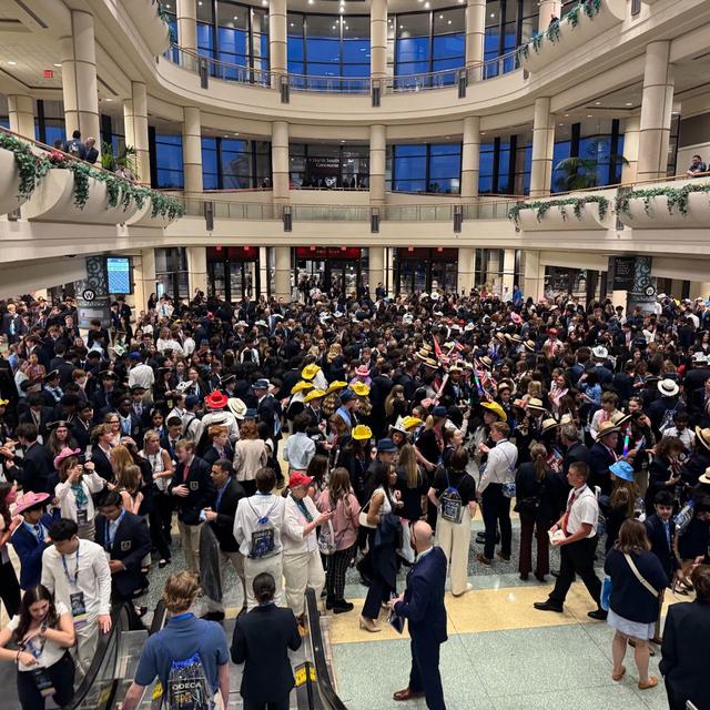 The conference atrium between sessions